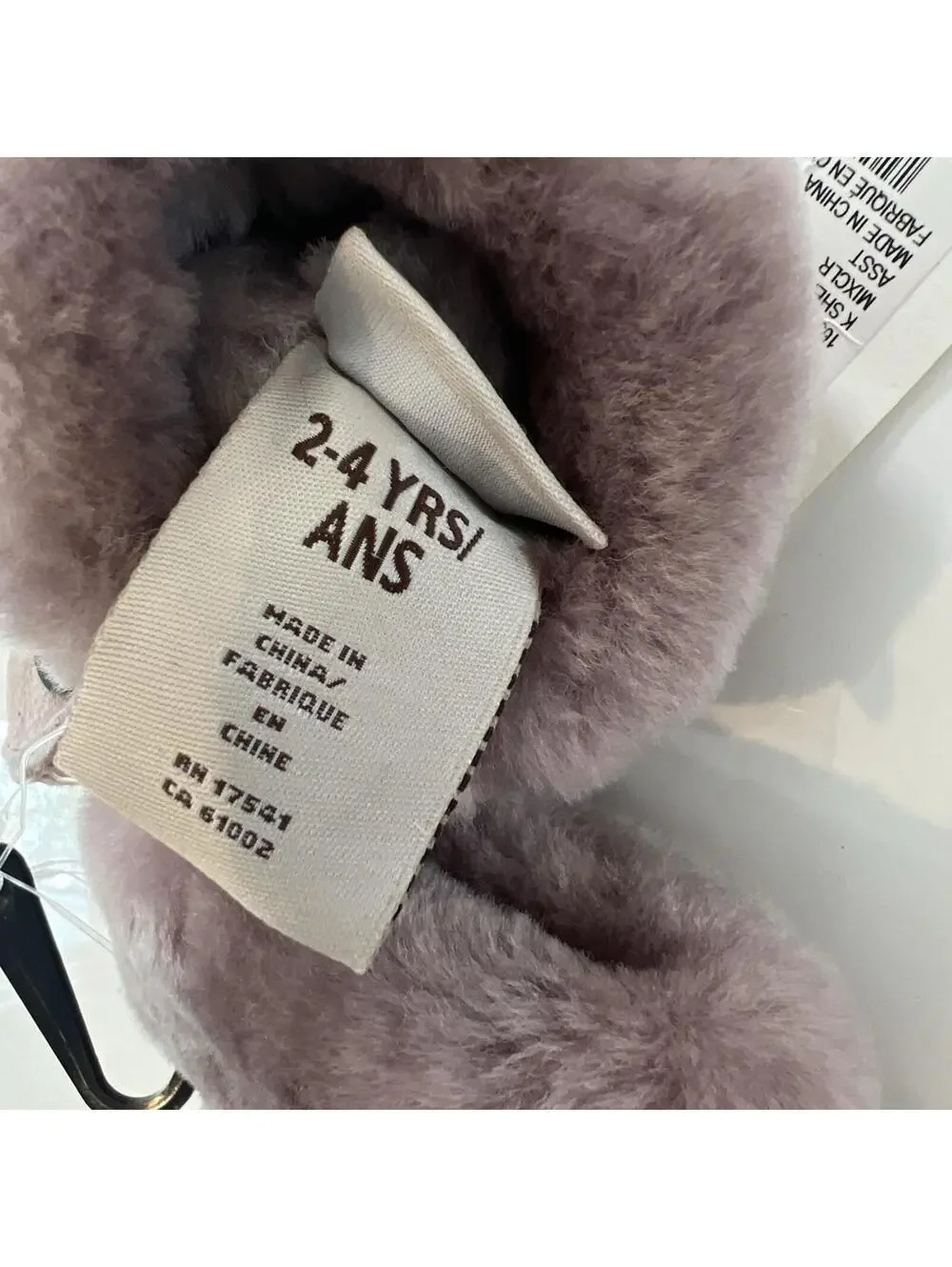 $95 UGG Suede Fur Lined Kids Gloves/Mittens Pink Size 2-4YR  NWT